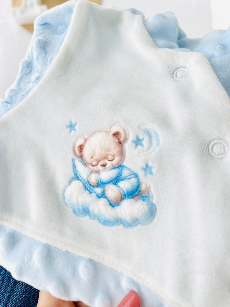 Babygrow tema nas nuvens quentinho