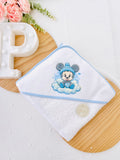 Toalha de banho Baby Minnie Mickey grande 100x100cm