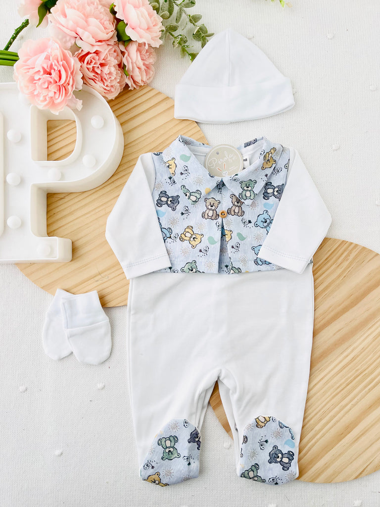 Babygrow algodão Ursinhos