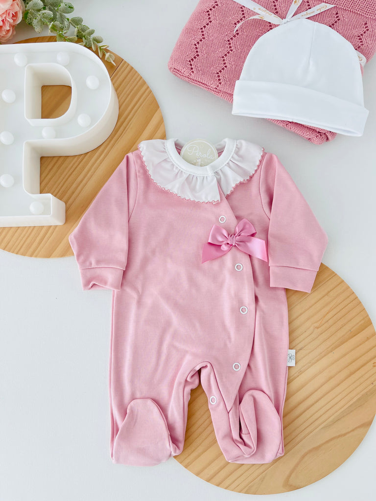 Babygrow Rosa Velho em algodão