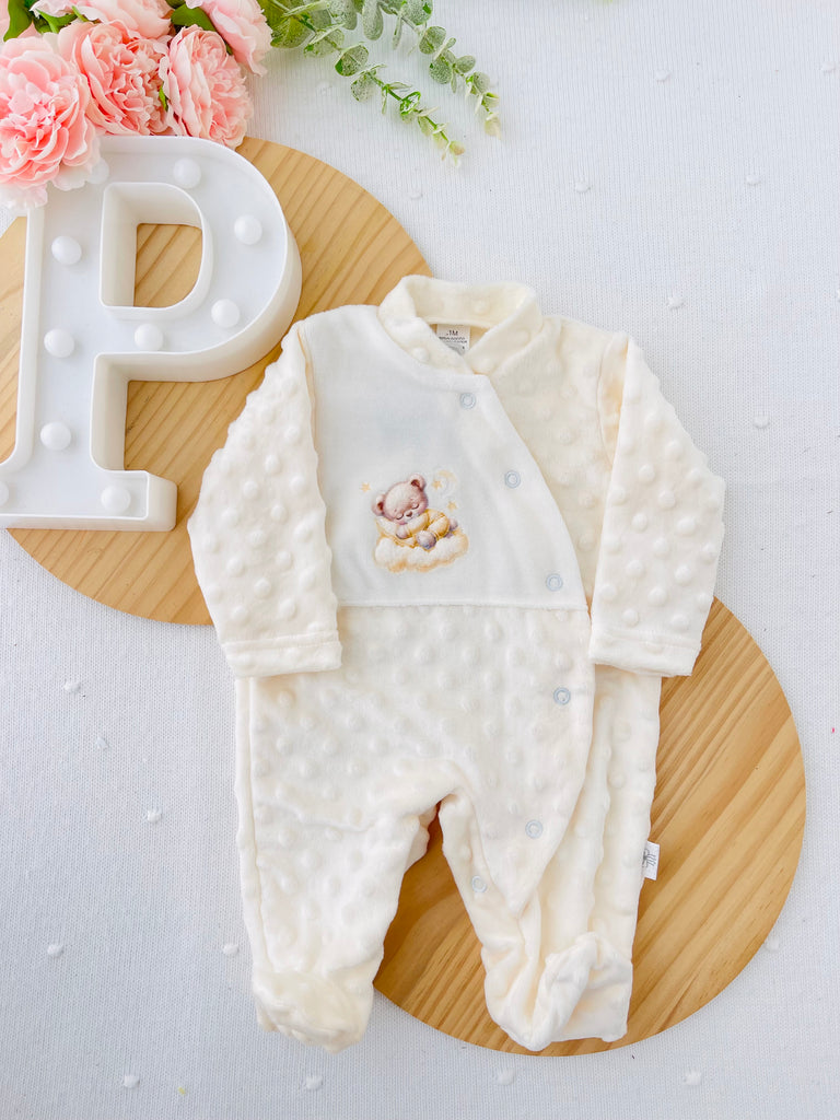 Babygrow tema nas nuvens quentinho