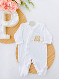 Babygrow branco unissexo algodão