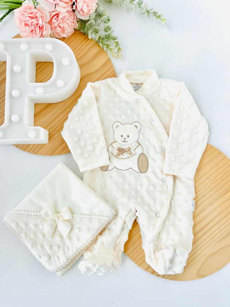 Babygrow tecido pipoca