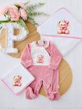 Babygrow tema ursinho em veludo