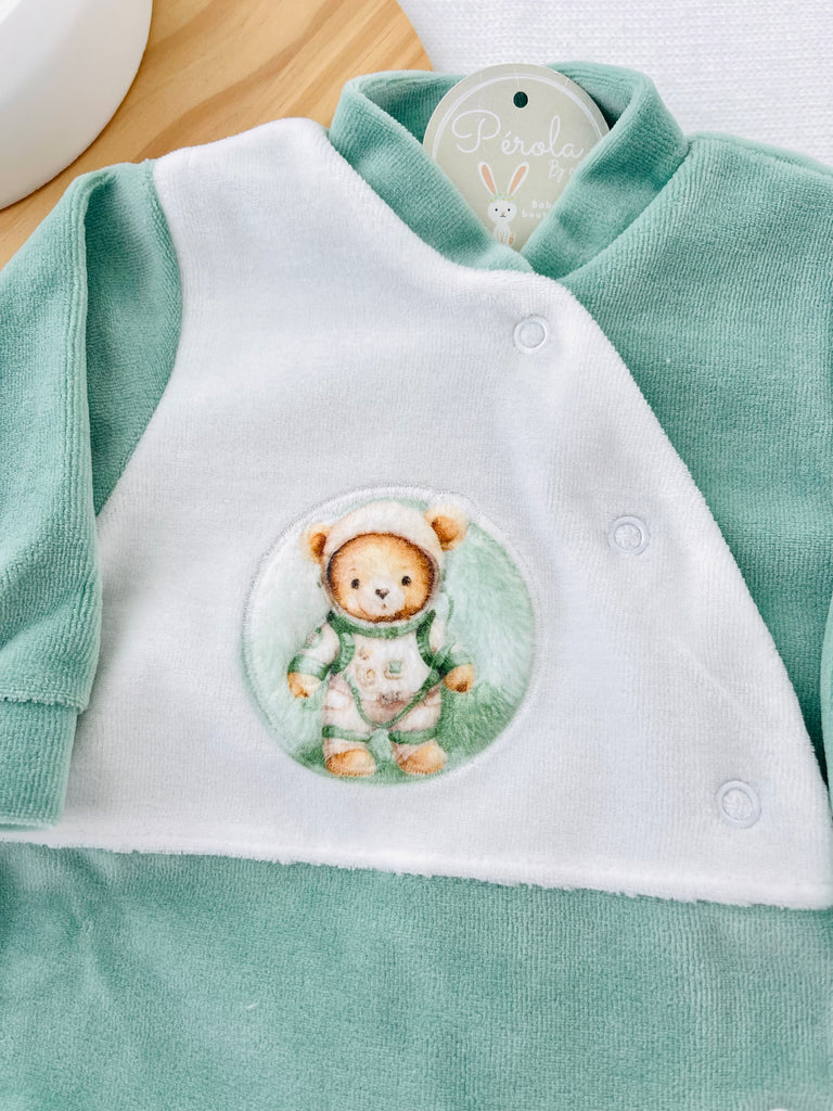 Babygrow veludo astronauta