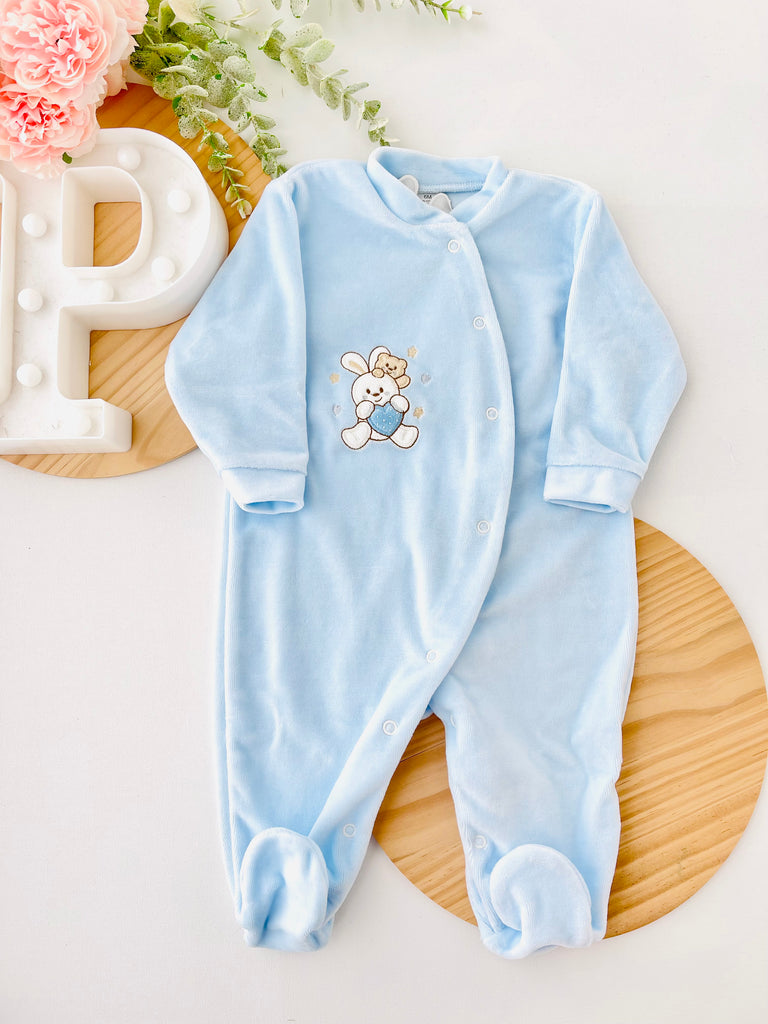 Babygrow veludo 6m 9m e 12m