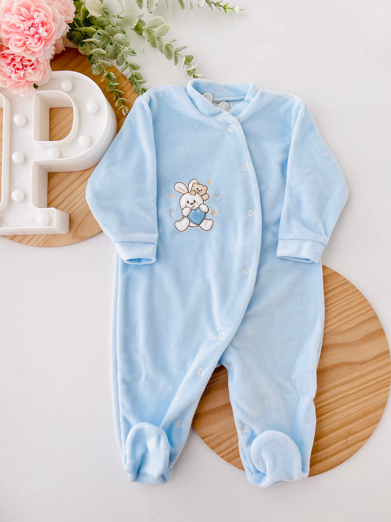 Babygrow veludo 6m 9m e 12m