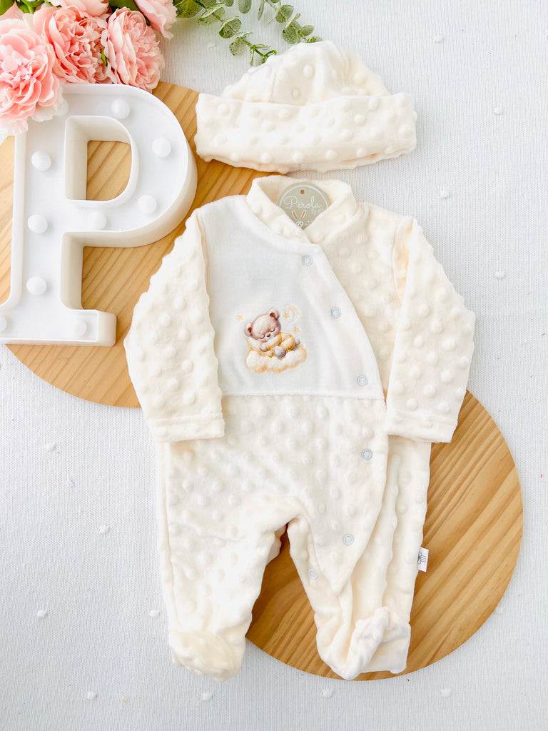 Babygrow tema nas nuvens quentinho