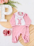 Babygrow coelho pompom