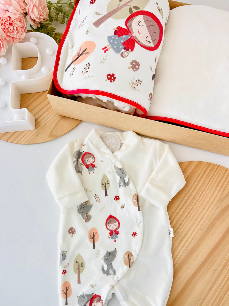 Pack Capuzinho vermelho 1: Manta e Babygrow