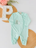 Babygrow algodão coelhinhos 3m 6m 9m e 12m