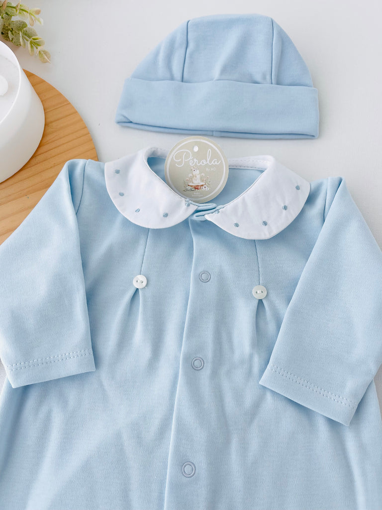 Babygrow bolinha em algodão