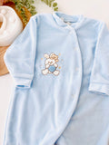 Babygrow veludo 6m 9m e 12m