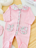 Babygrow florzinhas algodão