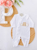 Babygrow branco unissexo algodão