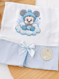 Tapa ovo com abertura Baby Minnie e Mickey