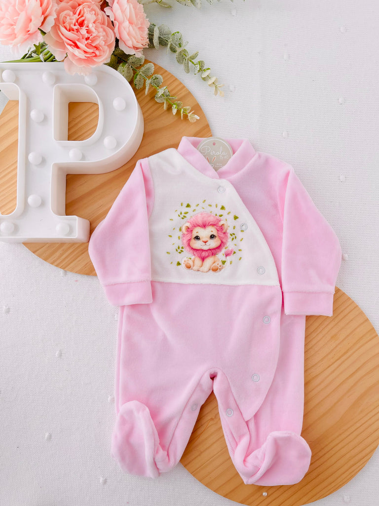 Babygrow tema Leão veludo