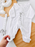 Babygrow veludo, lua e estrelas