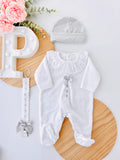 Babygrow veludo, lua e estrelas