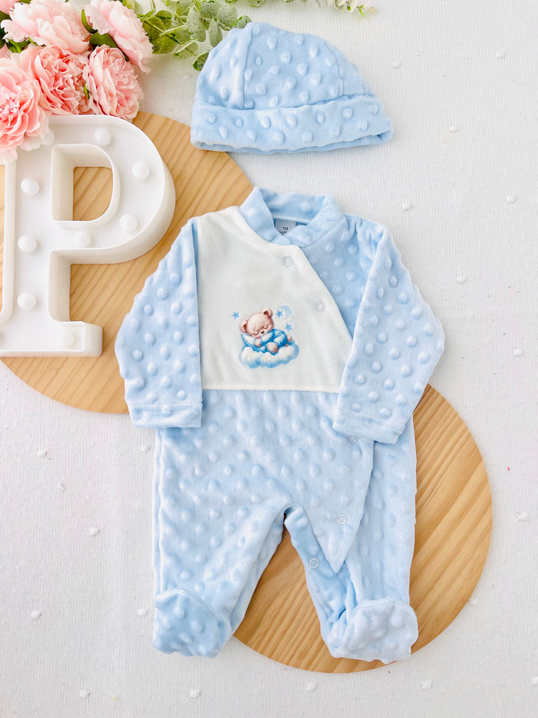 Babygrow tema nas nuvens quentinho