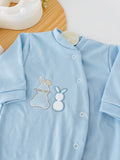 Babygrow algodão coelhinhos 3m 6m 9m e 12m