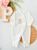 Babygrow veludo 6m 9m e 12m