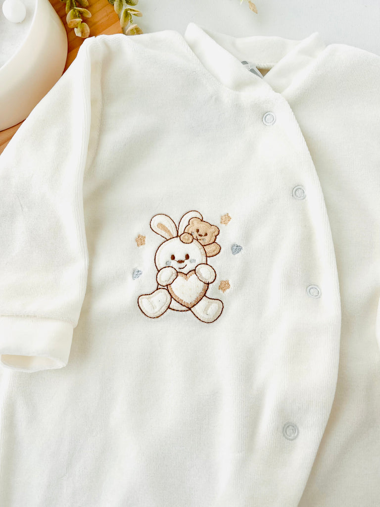 Babygrow veludo 6m 9m e 12m