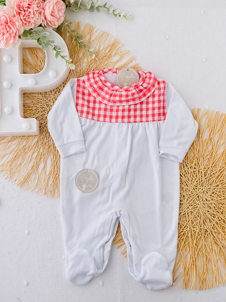 Babygrow vichy em algodão