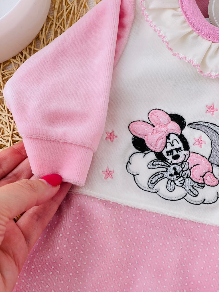 Babygrow VELUDO Minnie e Mickey