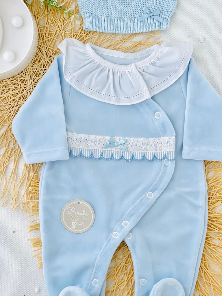 Babygrow veludo riscas