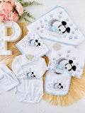 Conjunto Body e calças Mickey e Minnie