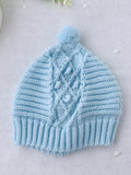 Gorro em malha com pompom