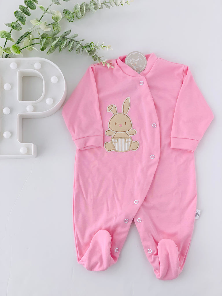 Babygrow em algodão coelho