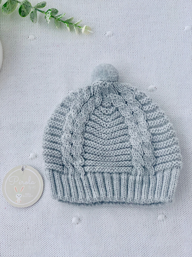 Gorro em malha com pompom