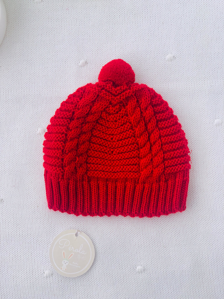 Gorro em malha com pompom