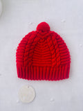 Gorro em malha com pompom