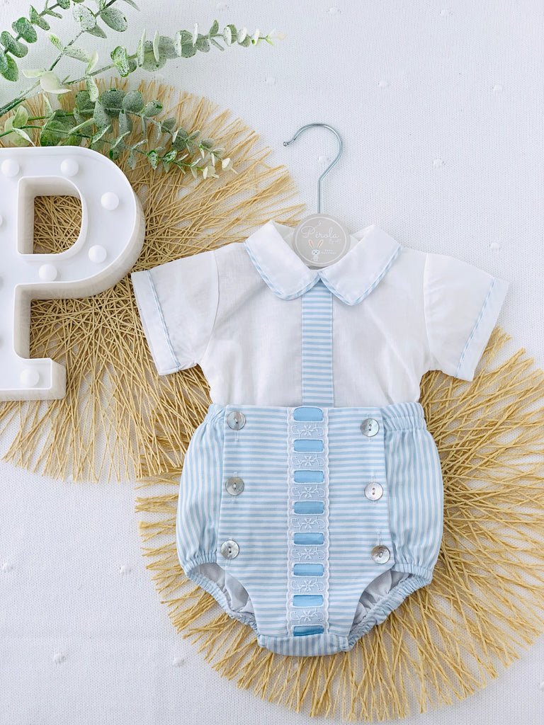 Camisa e tapa fraldas para menino