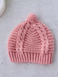 Gorro em malha com pompom