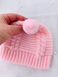 Gorro em malha com pompom