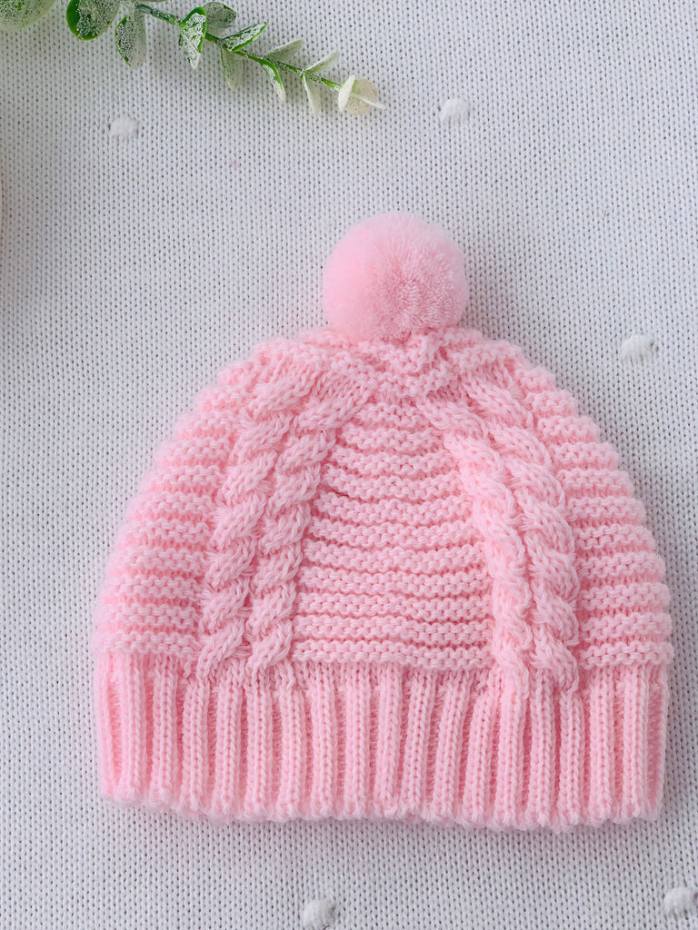 Gorro em malha com pompom