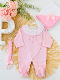 Babygrow corações bordados