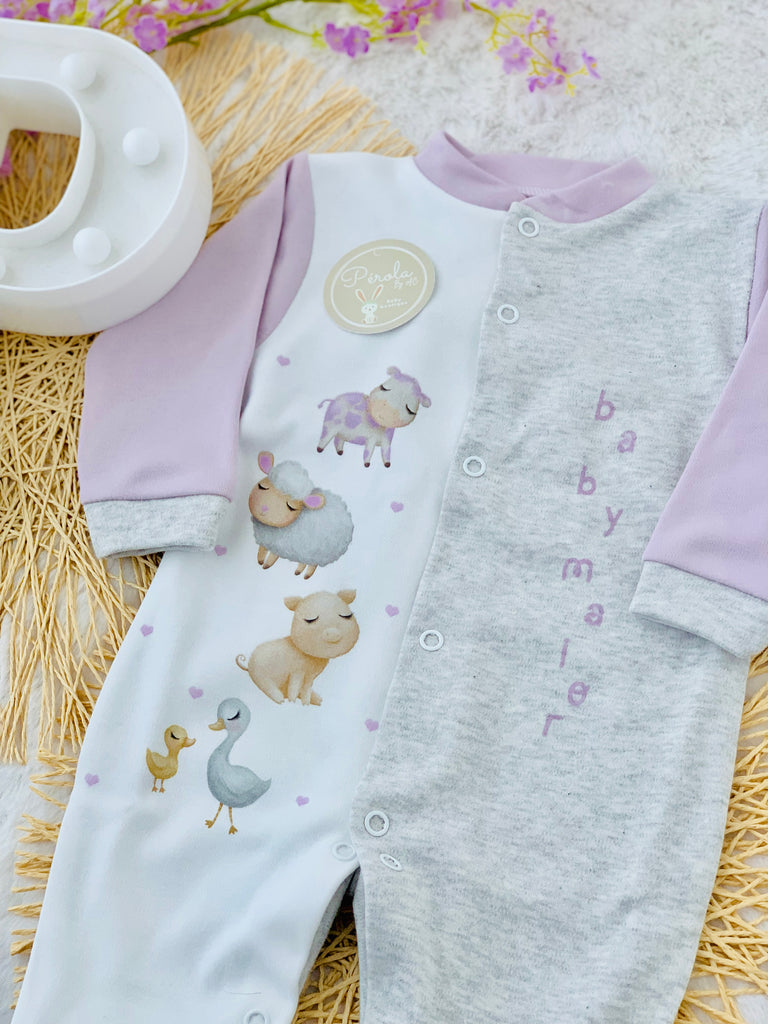 Babygrow animais da quinta (com carda)