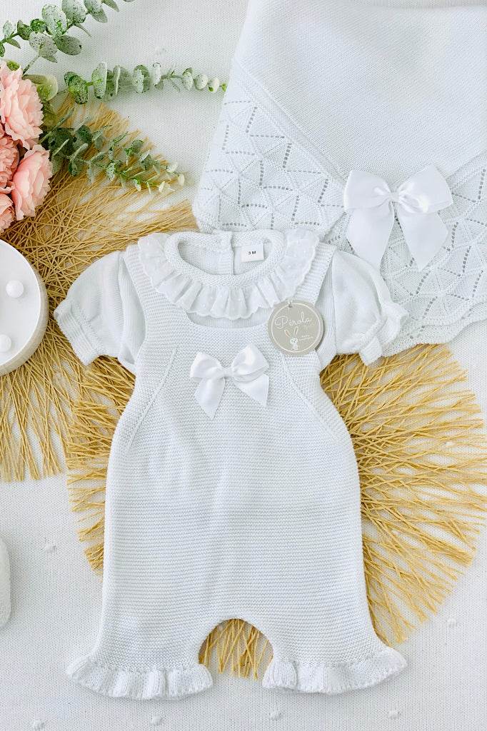 Conjunto Leonor: camisola e fofo em malha fina