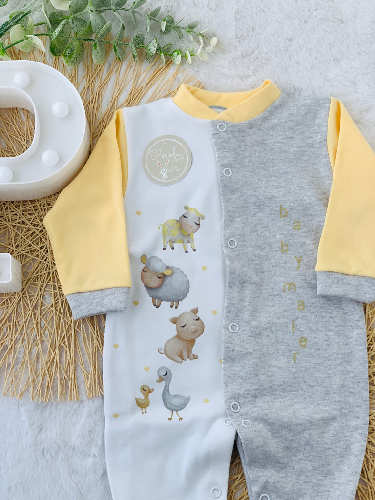 Babygrow animais da quinta (com carda)