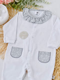 Babygrow em algodão com golinha