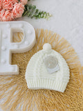 Gorro em malha com pompom