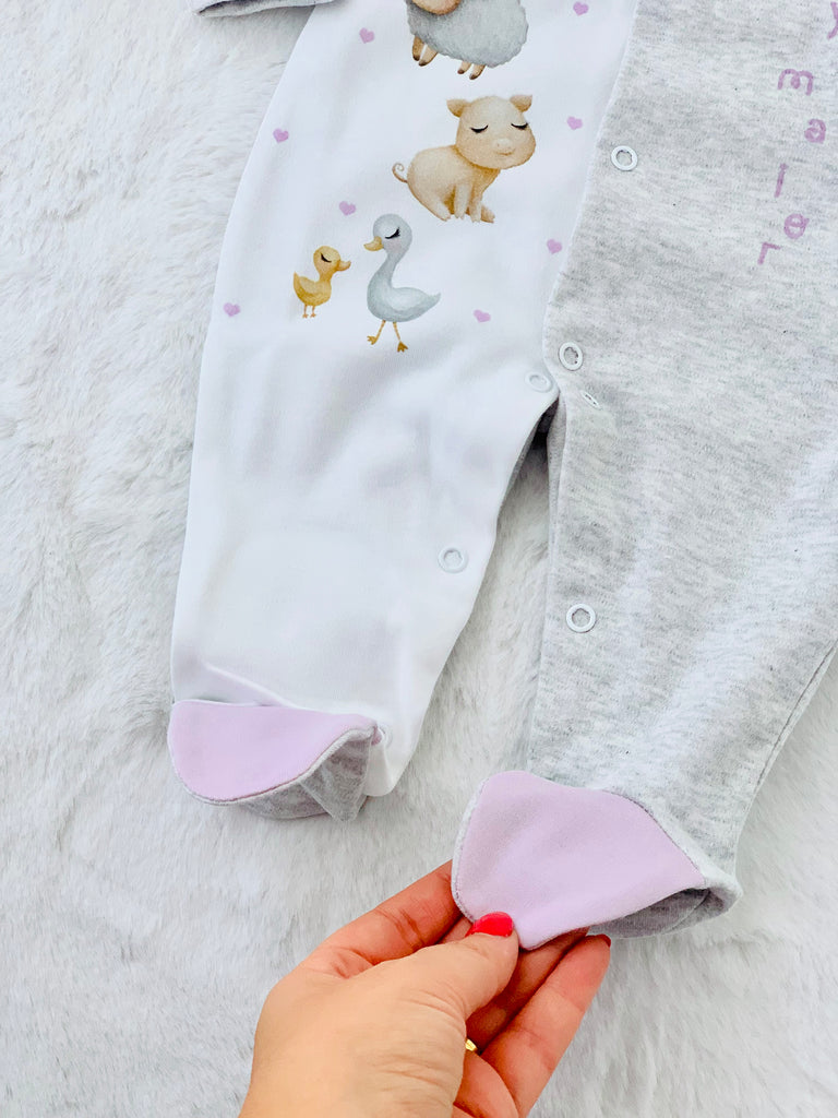 Babygrow animais da quinta (com carda)